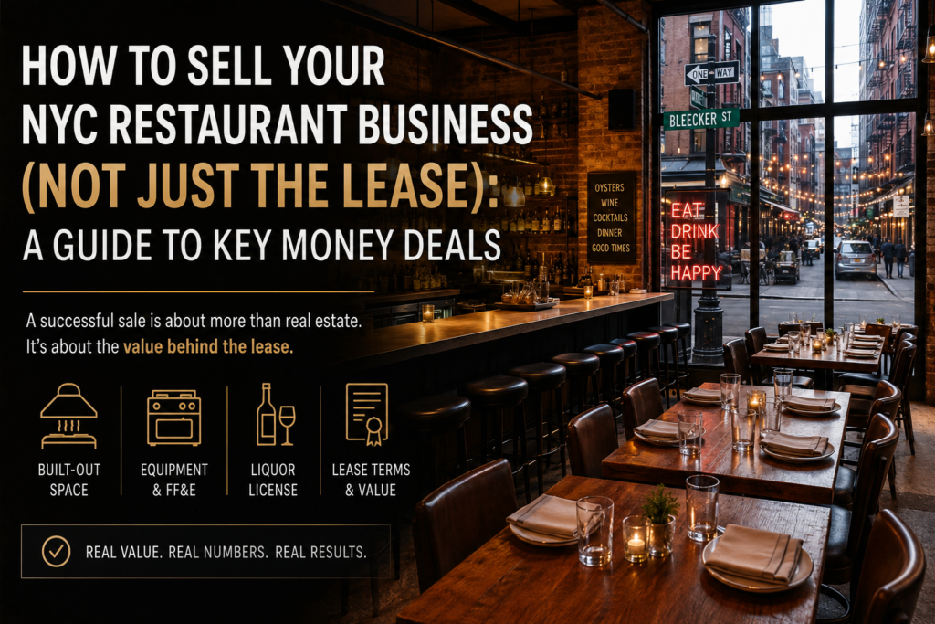 The Restaurant Brokers NYC Key Money Deals Guide